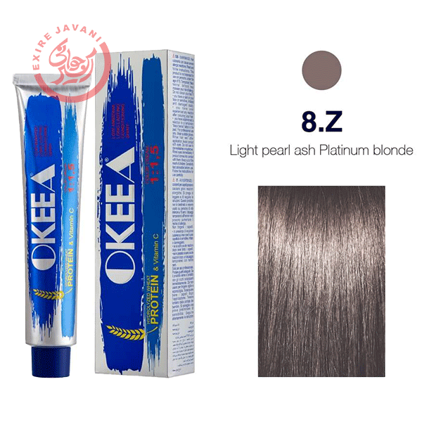 رنگ مو اکیا شماره Light Pearl Ash Plantinum Blonde 8.Z — تصویر ۲