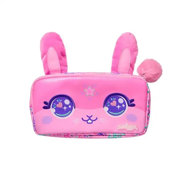 جامدادی دو زیپ اسمیگل Smiggle طرح Pink Rabbit — تصویر ۳