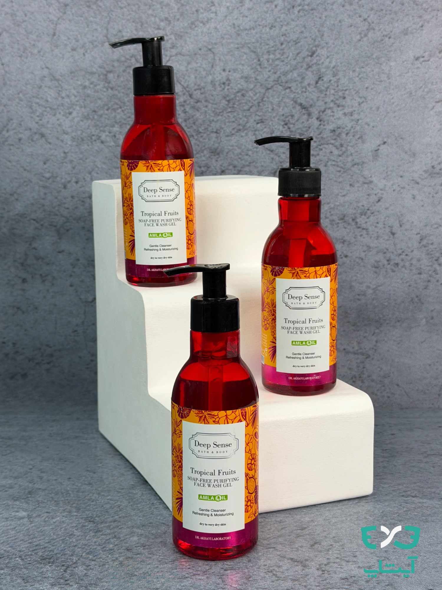 ژل شستشو صورت تروپیکال دیپ سنس مناسب پوست خشک و خیلی خشک حجم 250ml — تصویر ۹