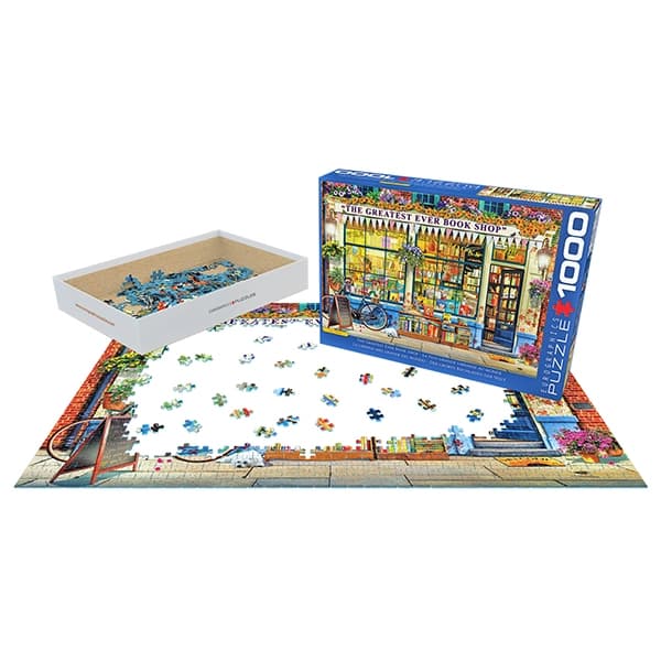 پازل 1000 تکه یوروگرافیکس Eurographics طرح بزرگترین کتابفروشی جهان — تصویر ۷
