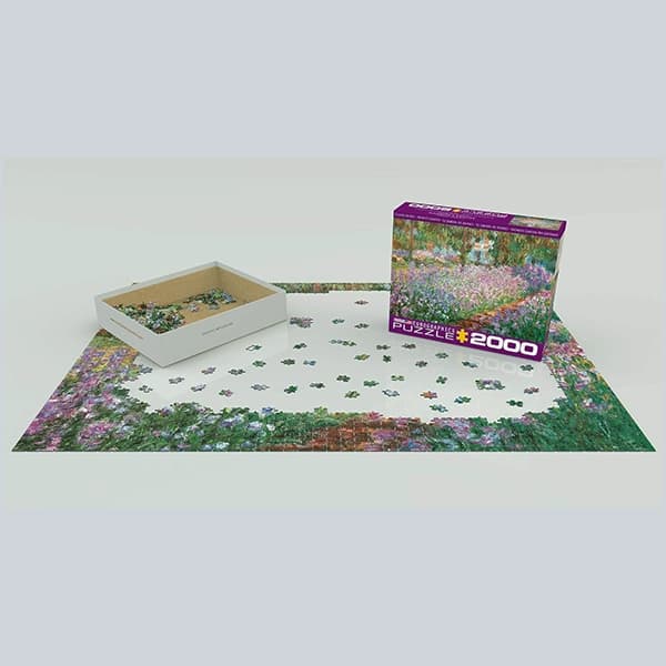 پازل 2000 تکه یوروگرافیکس Eurographics طرح باغ مونه — تصویر ۲