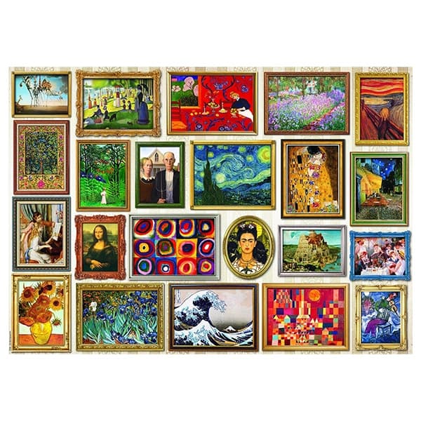 پازل 1000 تکه یوروگرافیکس Eurographics طرح شاهکارهای هنری — تصویر ۲