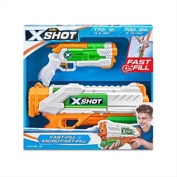 تفنگ آبپاش ایکس شات X-Shot مدل Micro Fast Fill