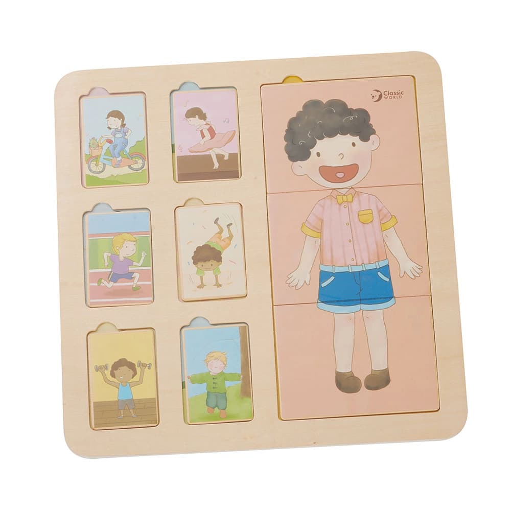 پازل چوبی اعضای بدن کلاسیک ورد Classic World