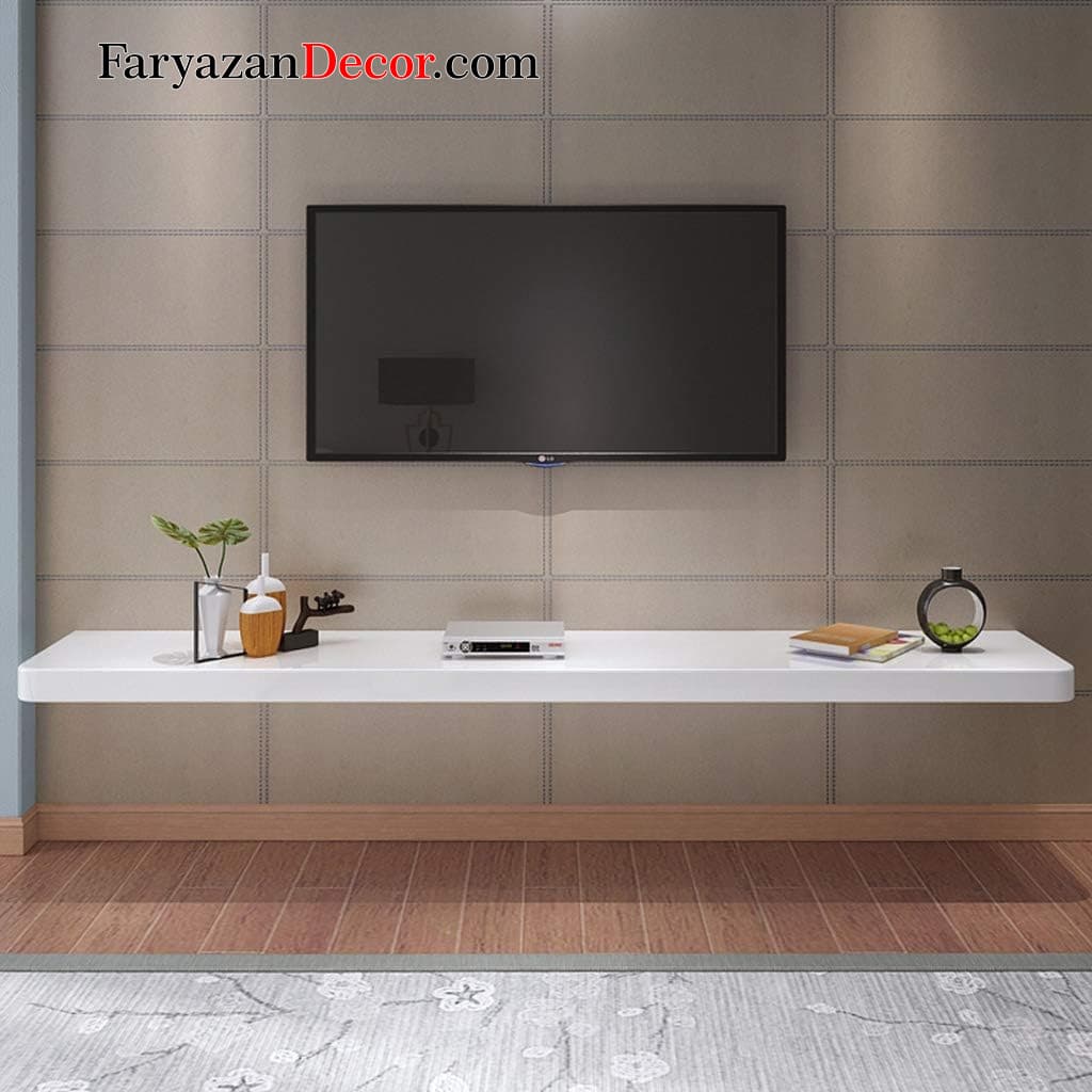 میز تلویزیون دیواری فریازان دکور مدل مینیمالیست — تصویر ۹