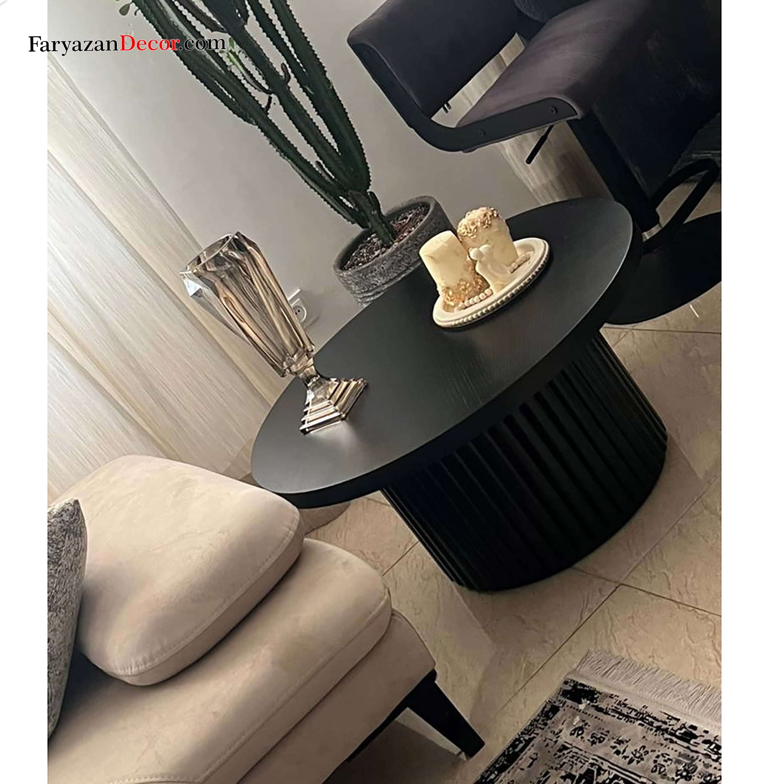 میز جلو مبلی فریازان دکور مدل column — تصویر ۲