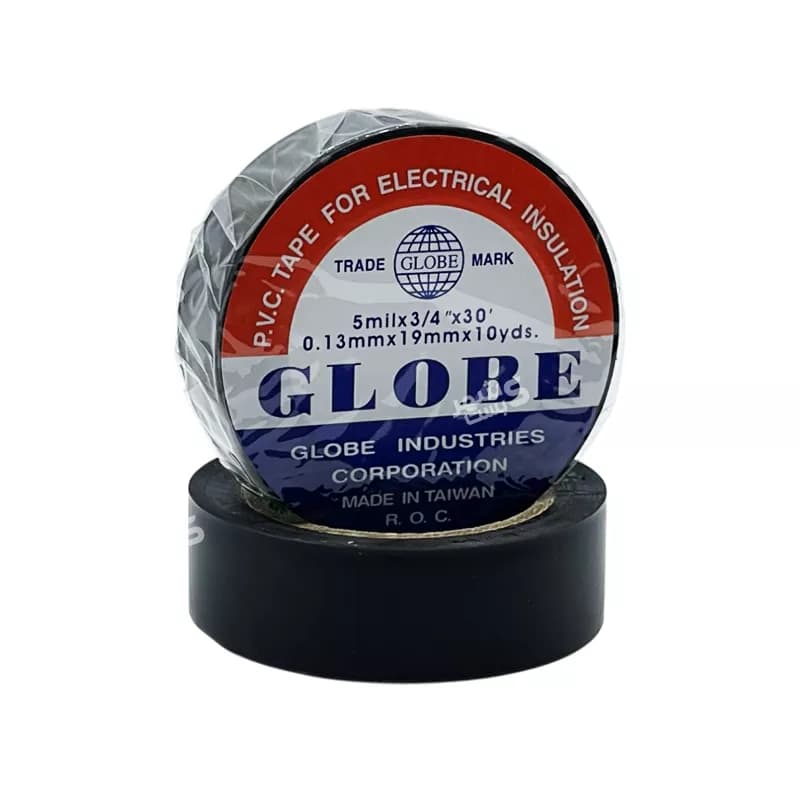 چسب برق مشکی 10 یارد برند گلوب (GLOBE) — تصویر ۵