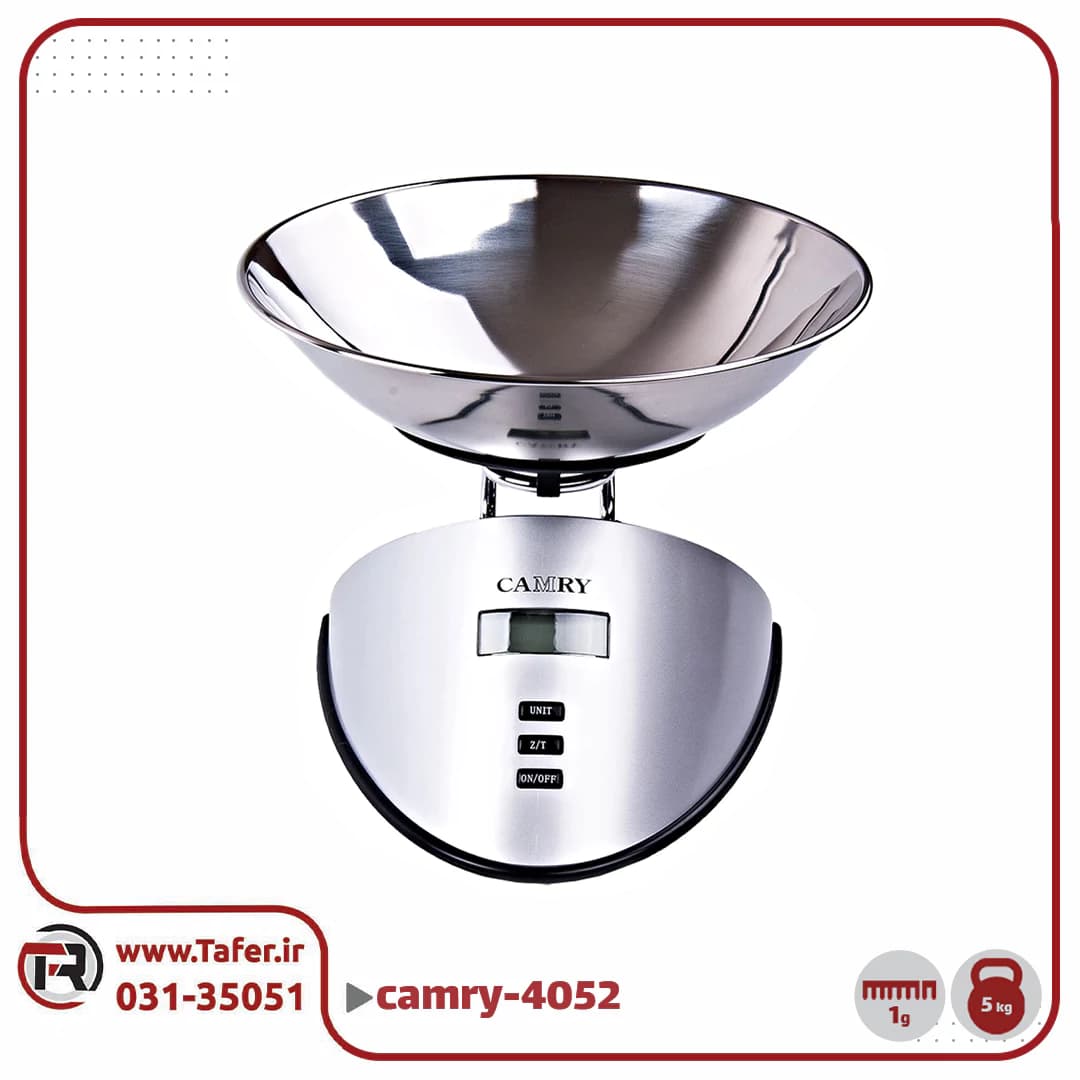 ترازوی آشپزخانه camry-4052 — تصویر ۲