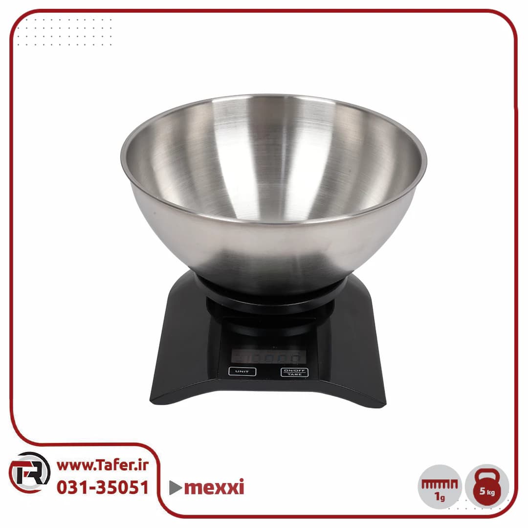 ترازوی آشپزخانه 5کیلوگرم mexxi — تصویر ۸
