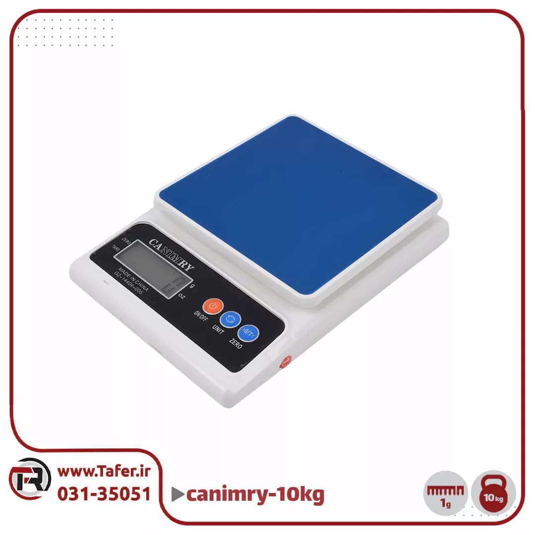 ترازو آشپزخانه 10 کيلو canimry — تصویر ۲