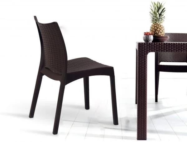 میز مربع 90*90 cm بستون نظری حصیری کد 1097 — تصویر ۴
