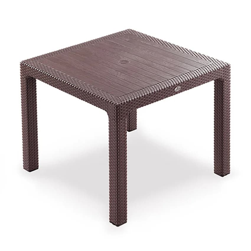 میز مربع 90*90 cm بستون نظری حصیری کد 1097