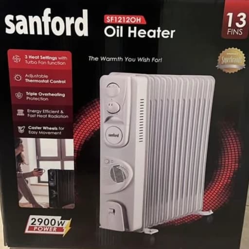 شوفاژ برقی سانفورد مدل SF12120H – 13 پره — تصویر ۲