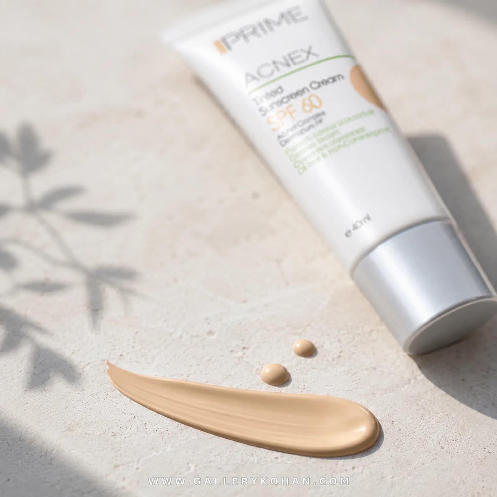 کرم ضد آفتاب رنگی بژ روشن پریم spf60 — تصویر ۹