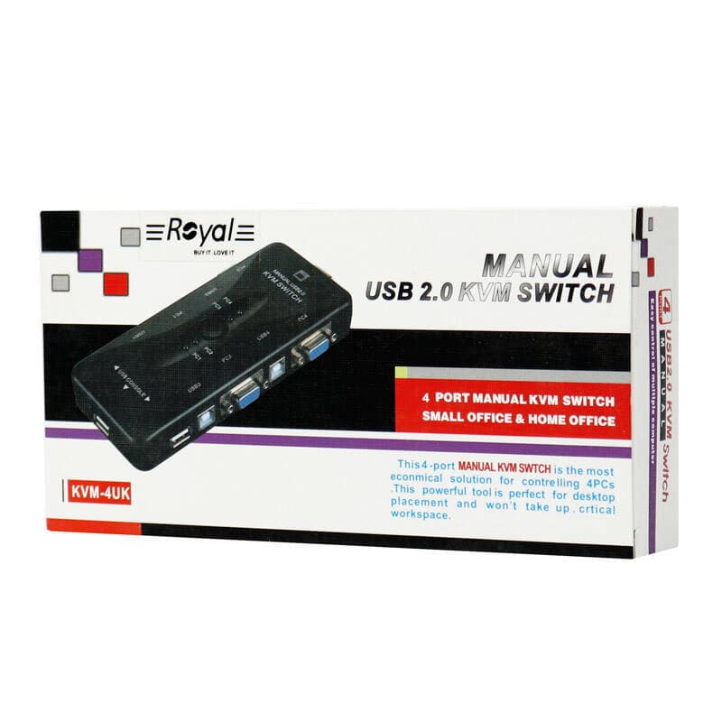 سوییچ 4 پورت KVM رویال مدل KVM-4UK — تصویر ۱۰
