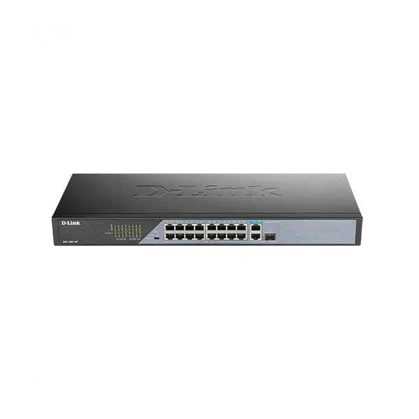 سوئیچ شبکه 18 پورت دی لینک مدل DSS-100E-18P | آیبینو