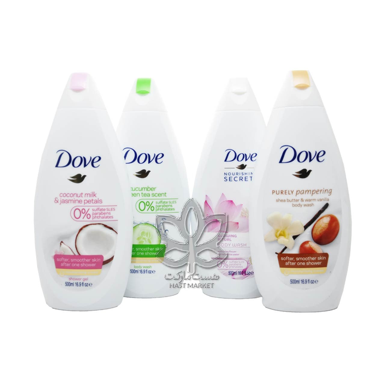 شامپو بدن با عصاره خیار و چای سبز ۵۰۰ میل داو – dove — تصویر ۷