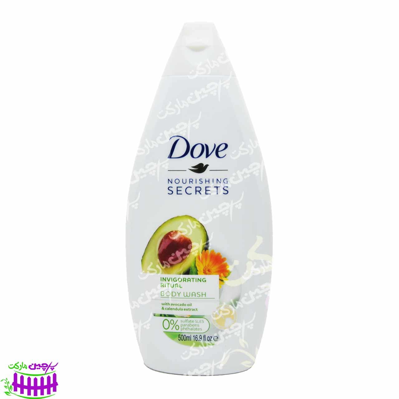 شامپو بدن با عصاره کالاندولا و روغن آووکادو ( بدون سولفات ) ۵۰۰ میل داو – dove — تصویر ۴
