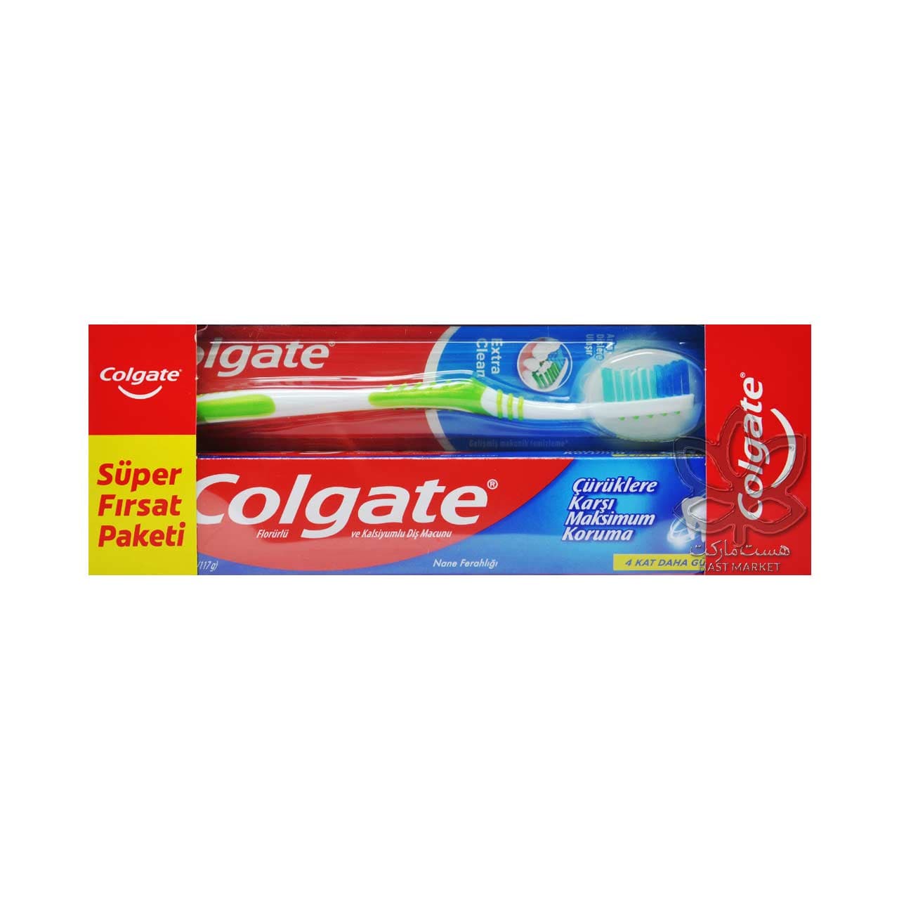 پک مسواک و خمیر دندان ۷۵ میل کولگیت – colgate