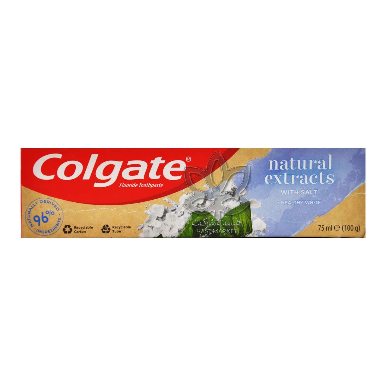 خمیر دندان سفید کننده ( با نمک ) ۷۵ میل نچرال کولگیت – colgate — تصویر ۴