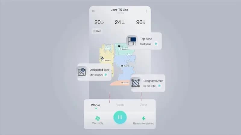 جارو رباتیک جانر | Jonr T5 Lite Robot Vacuum — تصویر ۴