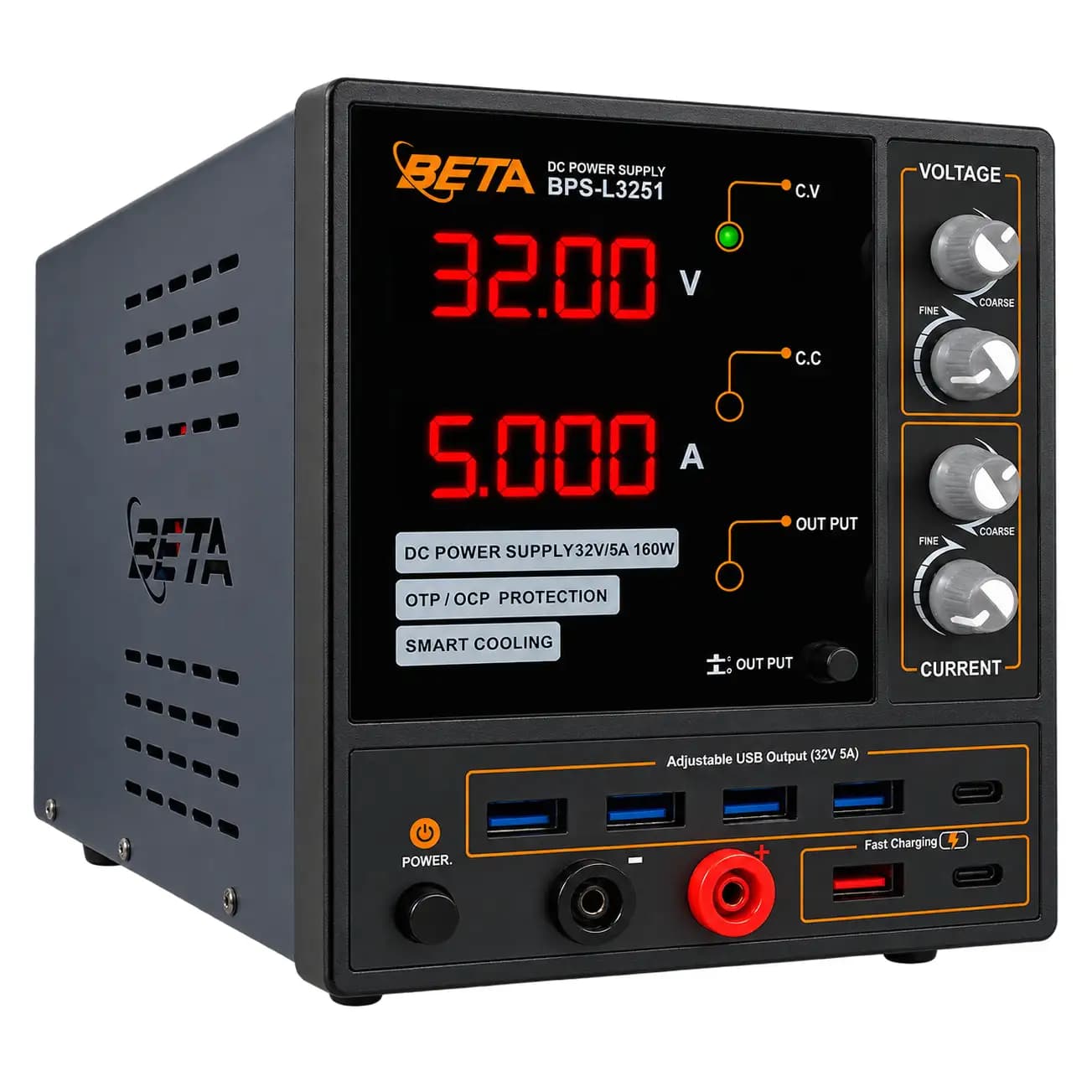 منبع تغذیه متغیر آزمایشگاهی بتا مدل BPS-L3251 NEW (32 ولت، 5 آمپر) — تصویر ۴