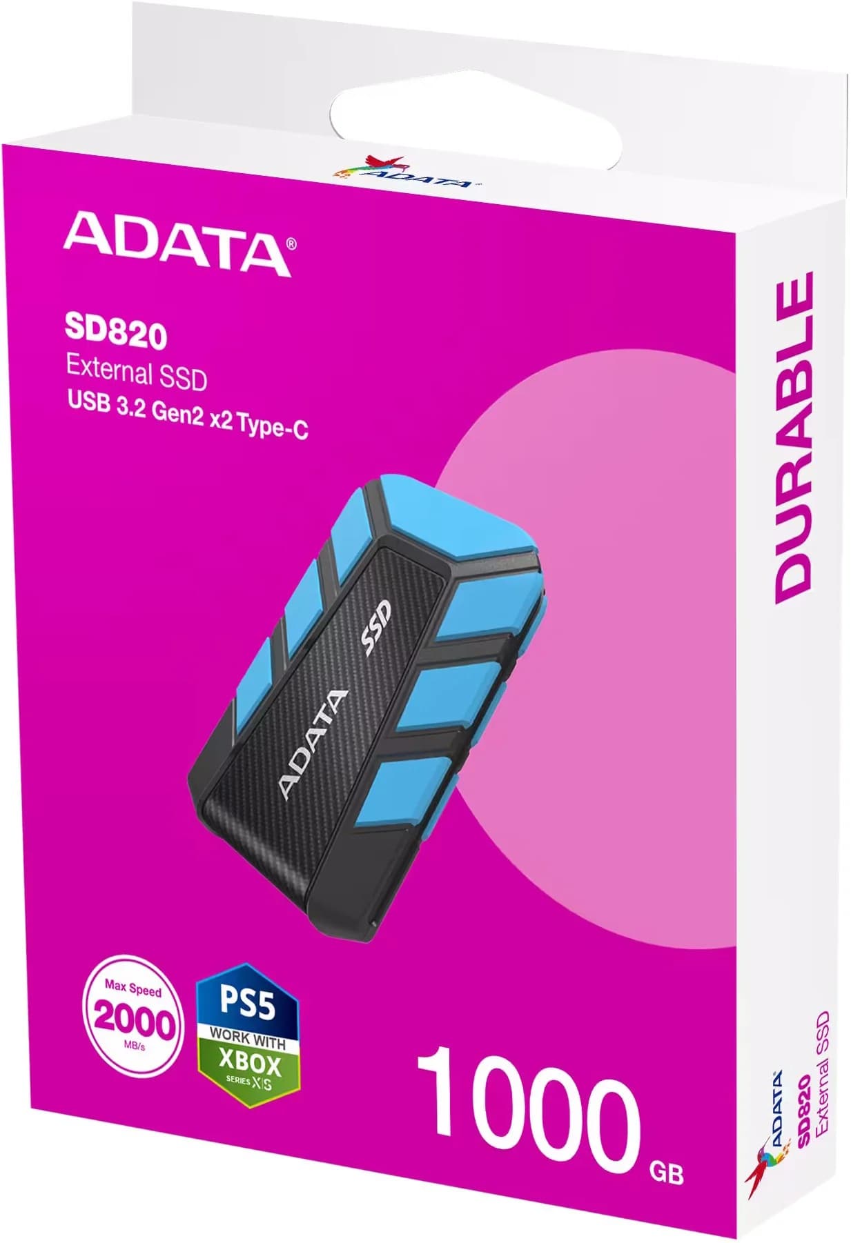 اس اس دی اکسترنال ای دیتا مدل SD820 ظرفیت 1 ترابایت رابط USB 3.2 Gen2 — تصویر ۳