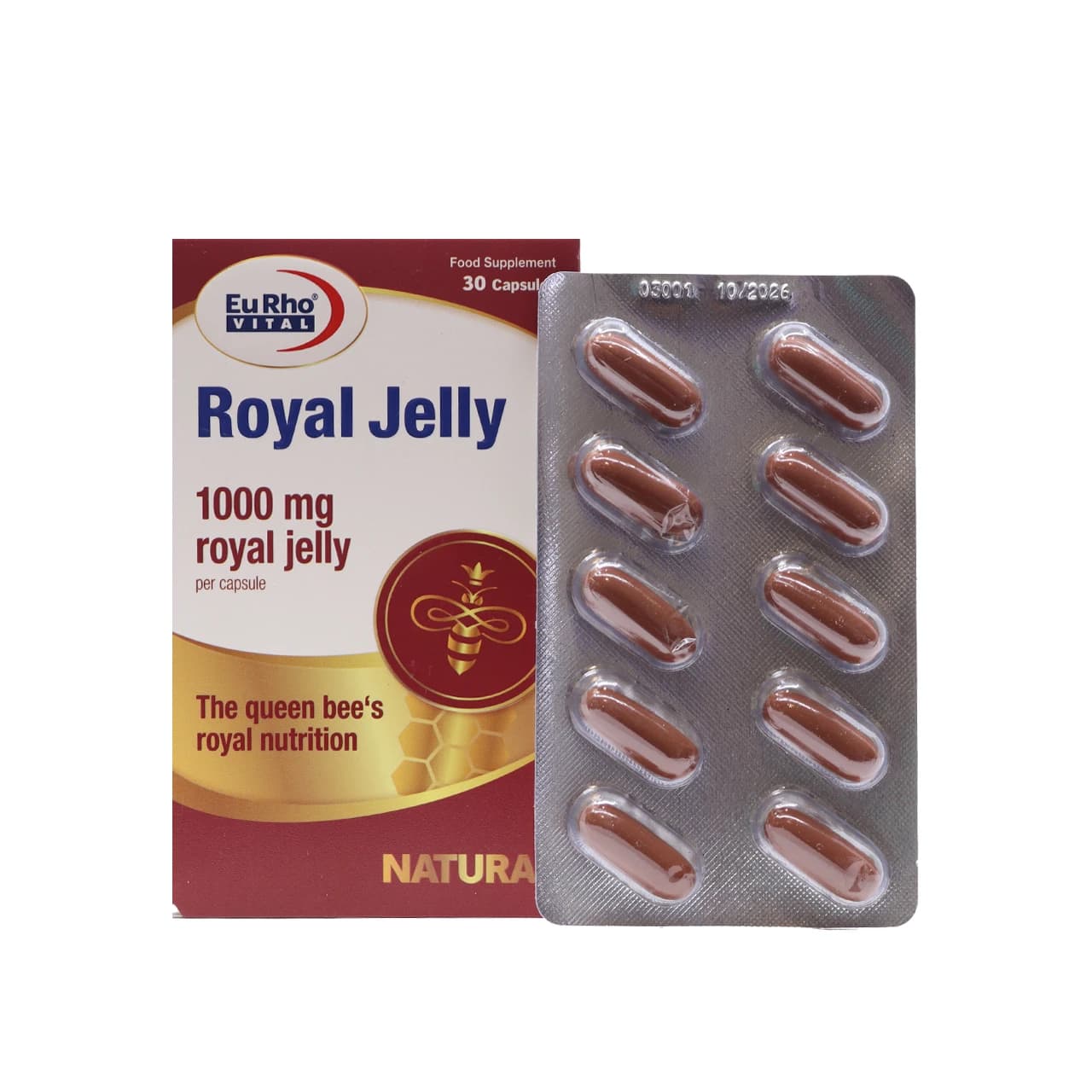 کپسول رویال ژلی 1000 میلی گرم یوروویتال 30 عدد — تصویر ۷
