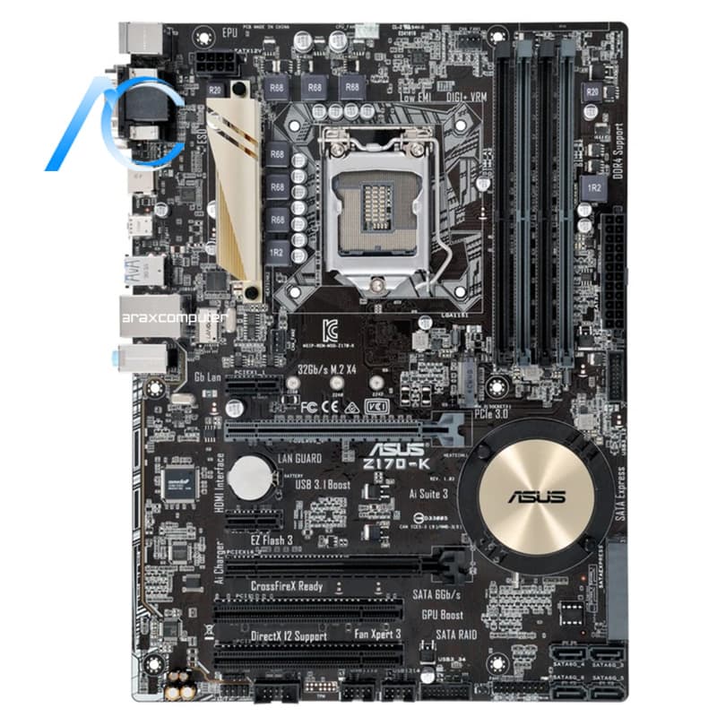 مادربرد نو ایسوس مدل MAINBOARD NEW ASUS Z170-K