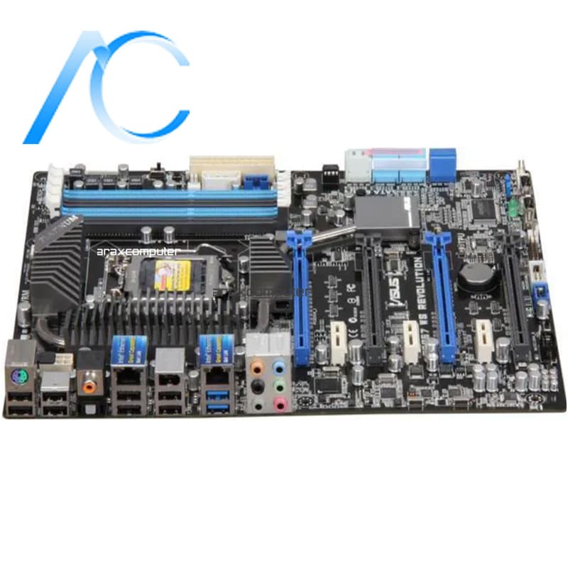مادربرد دسته دوم ایسوس مدل MAINBOARD USED ASUS P8P67 WS REVOLUTION — تصویر ۴