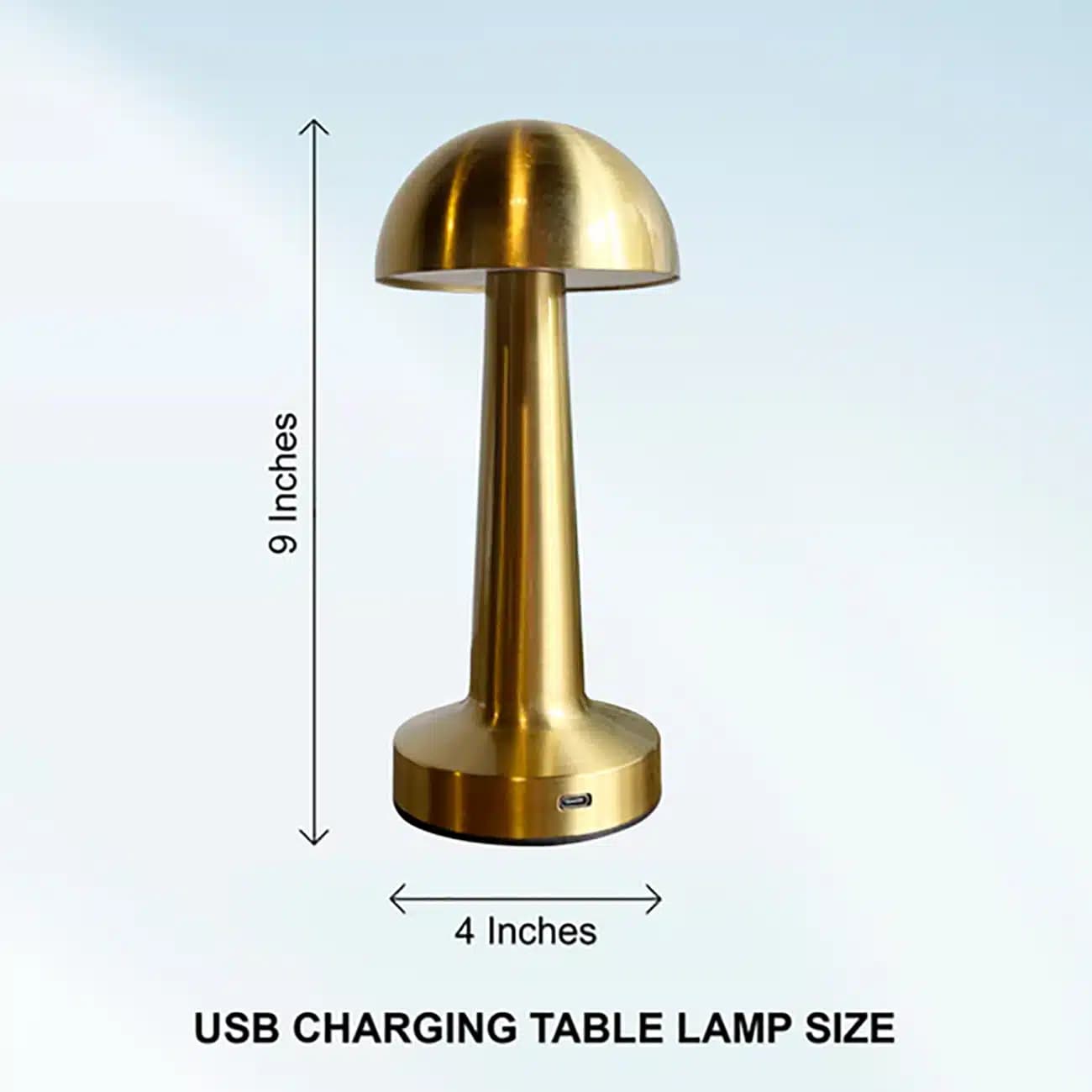 چراغ رومیزی LED مدل PC-8230 لمسی طلایی — تصویر ۸