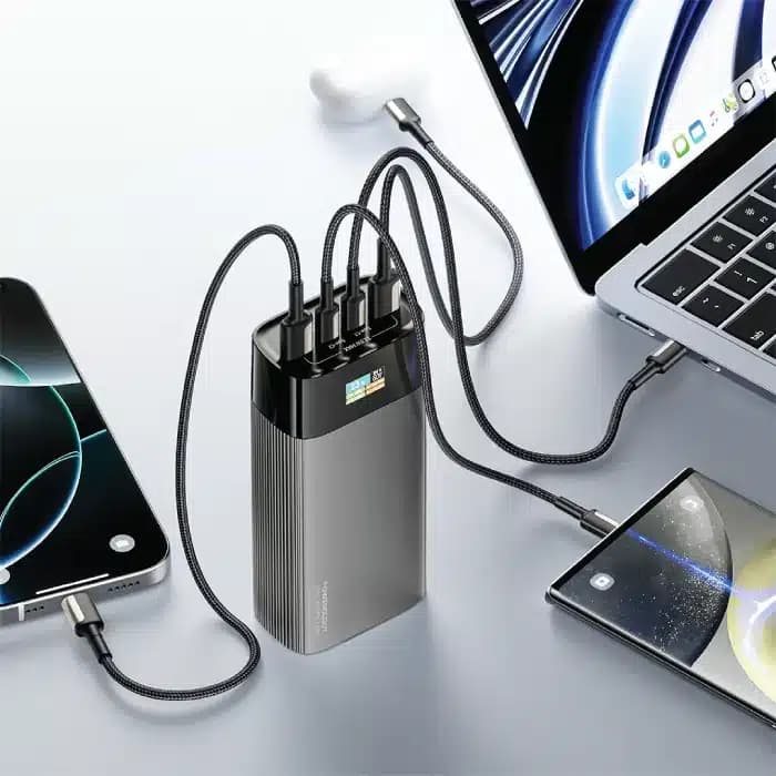 پاوربانک پاورولوژی Powerology مدل PPBCHA87GY ظرفیت 40000mAh — تصویر ۴