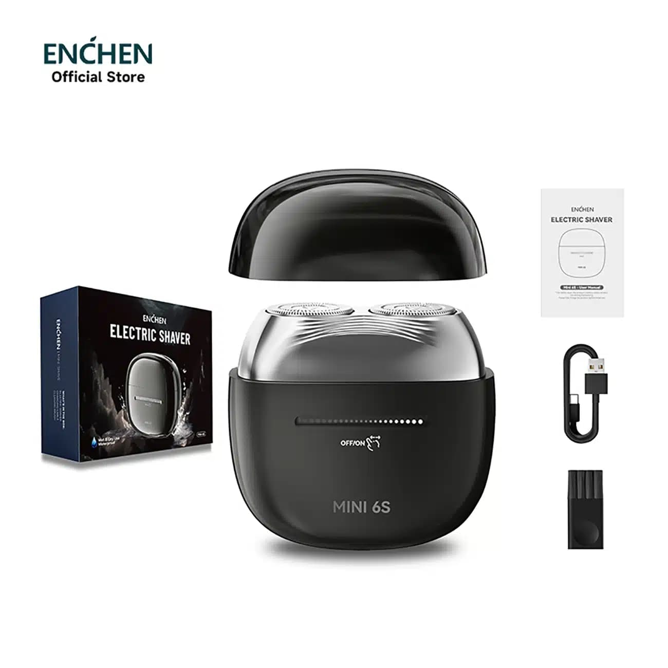 مینی ریش‌تراش شارژی مسافرتی ضدآب انچن Enchen 6S