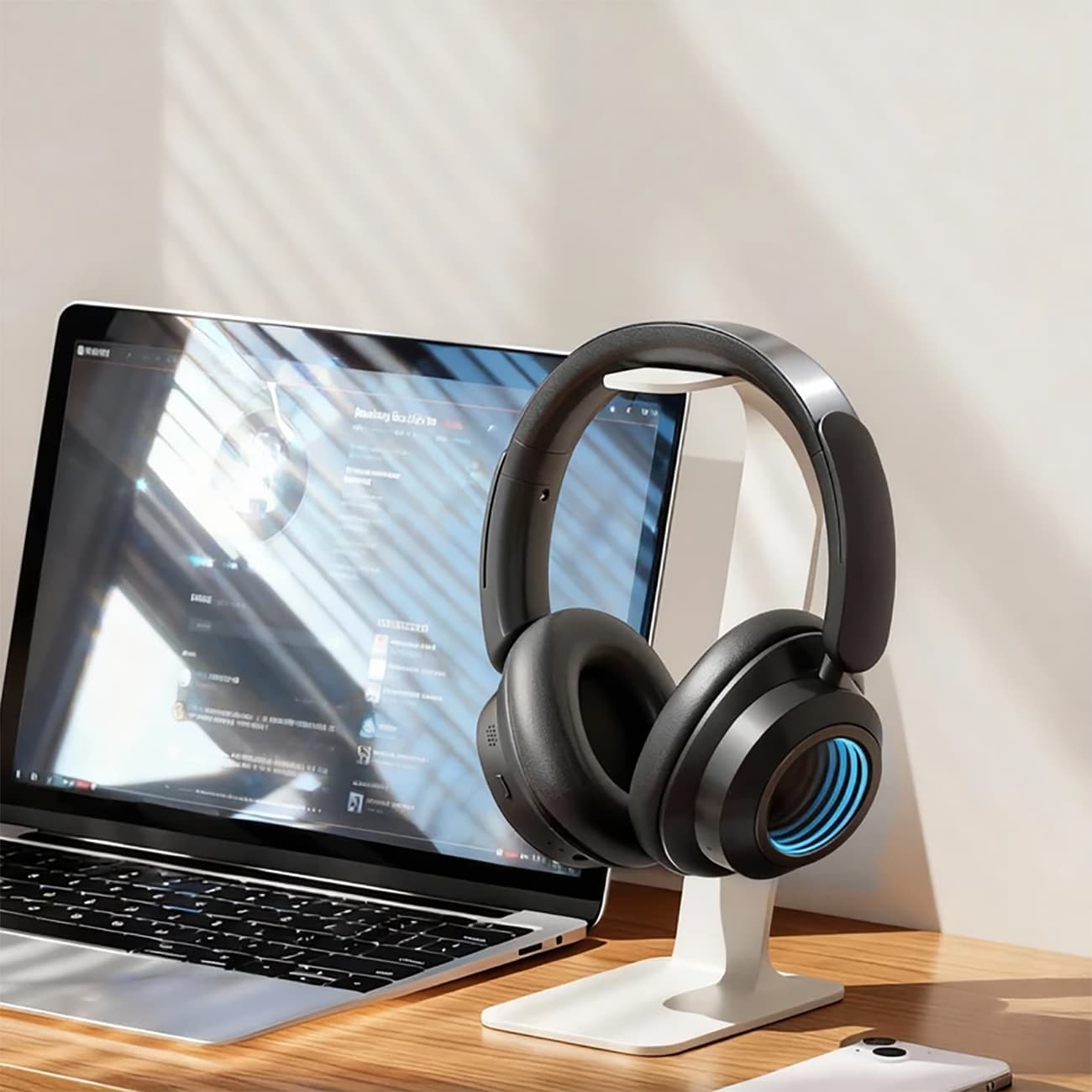 هدفون بلوتوثی هیسکا HISKA مدل K-460 با نویز کنسلینگ فعال ANC — تصویر ۴
