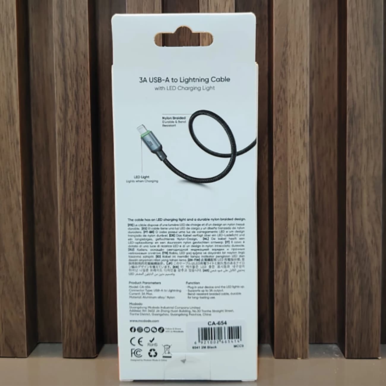 کابل لایتنینگ مک دودو Mcdodo مدل CA-6541 طول 2 متر جریان 3 آمپر — تصویر ۷