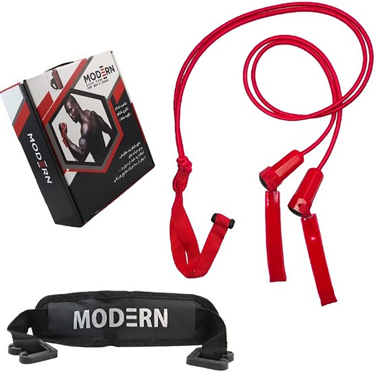 کش بدنسازی مدرن Modern طول 3 متر با شکم بند مقاومتی — تصویر ۹