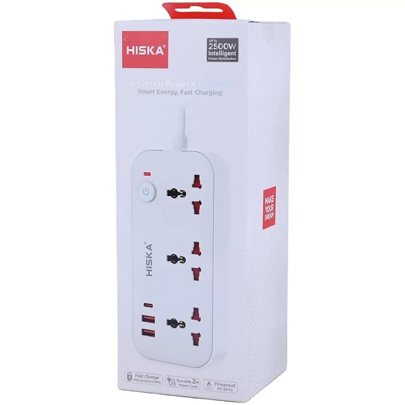 چند راهی برق هیسکا HISKA مدل ch-5511 با 3 سوکت و 3 پورت — تصویر ۸