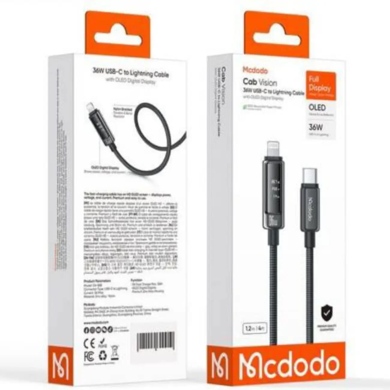 کابل تایپ سی به لایتنینگ مک دودو مدل CA-8880 توان 36 وات 1.2 متر — تصویر ۴