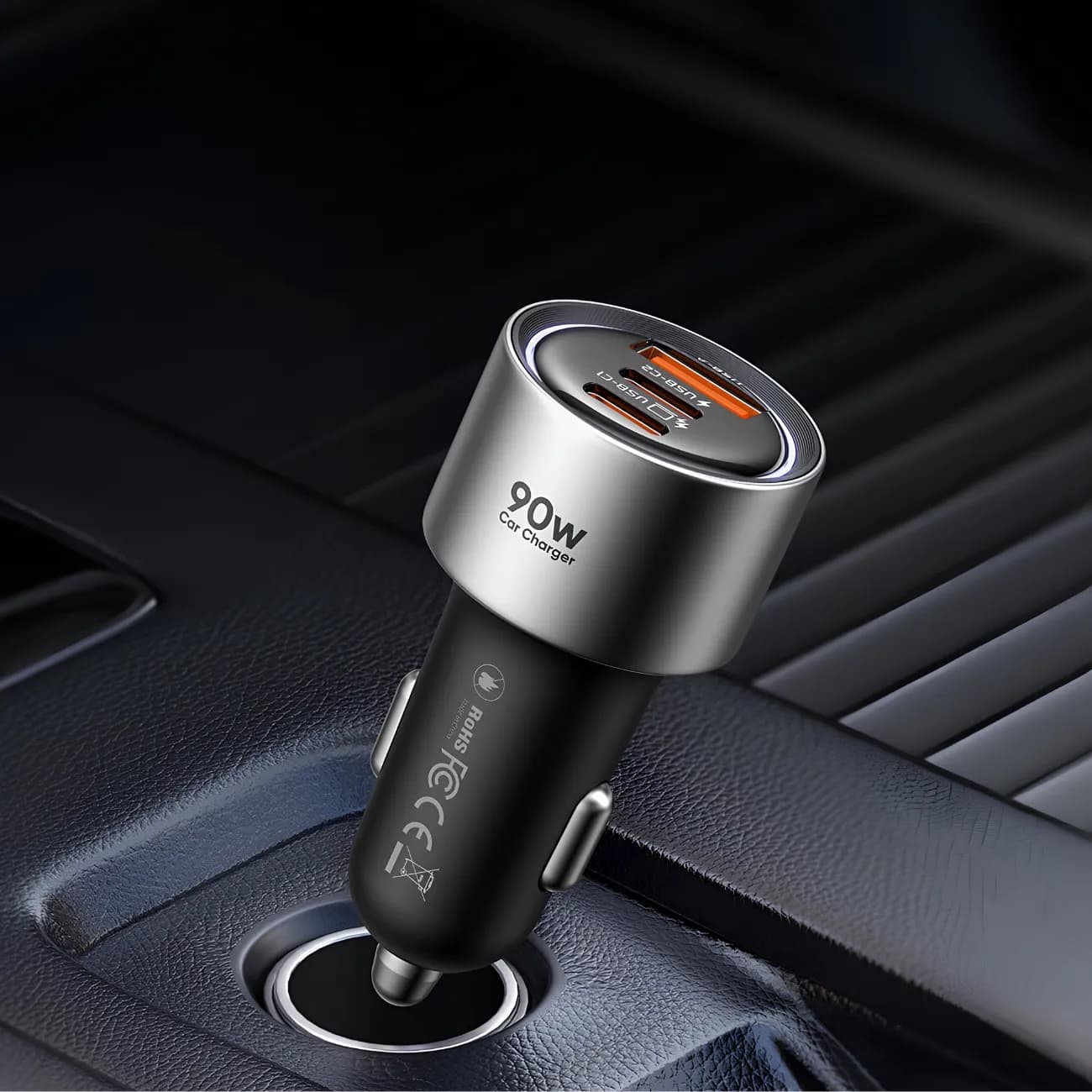 شارژر فندکی مک دودو Mcdodo مدل CC-3110 توان 90W سه پورت — تصویر ۲