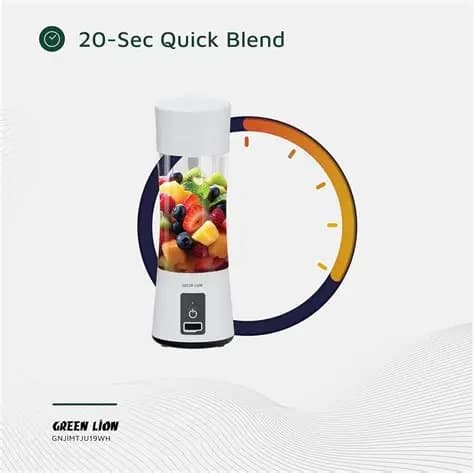 شیکر گرین لاین شارژی مدل Green Lion GL-JU19 juicer — تصویر ۵