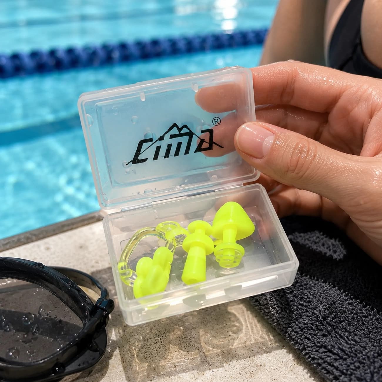 ست گوش گیر و دماغ گیر شنا سیما CIMA مدل C-2 — تصویر ۴