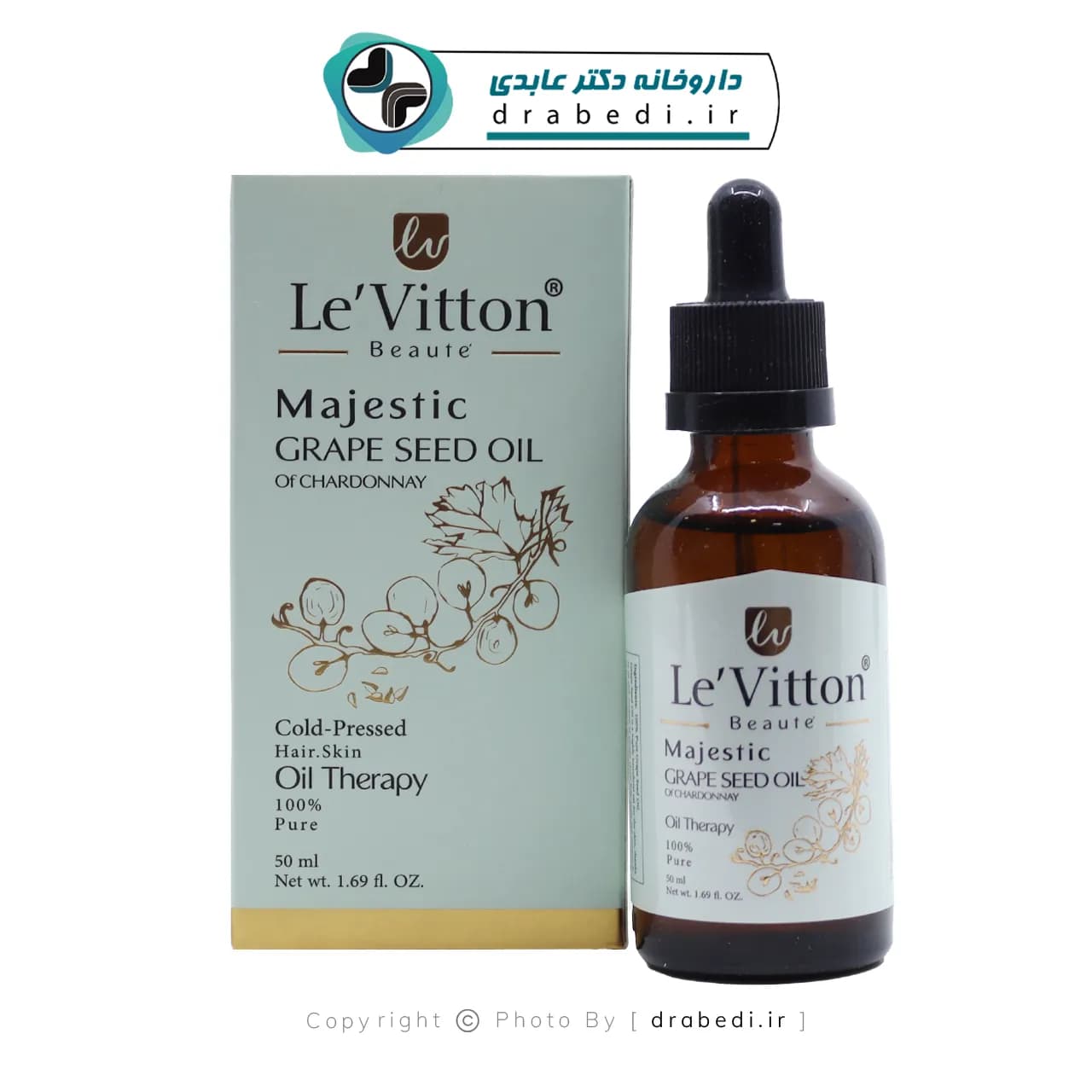 روغن خالص هسته انگور لویتون مناسب پوست و مو 50 میلی لیتر — تصویر ۱۱