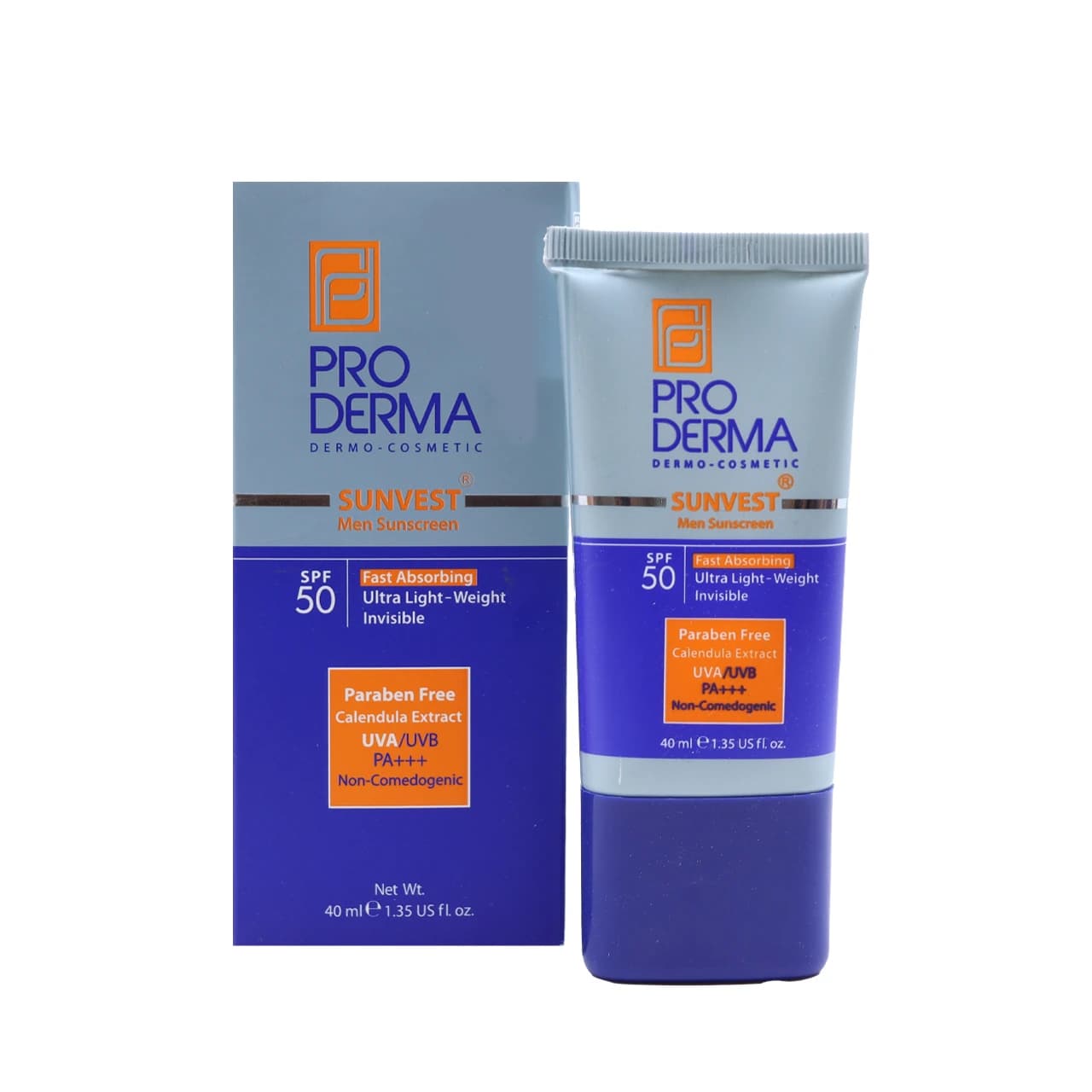 کرم ضد آفتاب فاقد چربی آقایان SPF 50 پرودرما 40 میلی لیتر — تصویر ۷