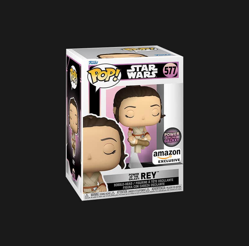 اکشن فیگور ری استار وارس 9 سانتی funko pop 577 starwars rey — تصویر ۲