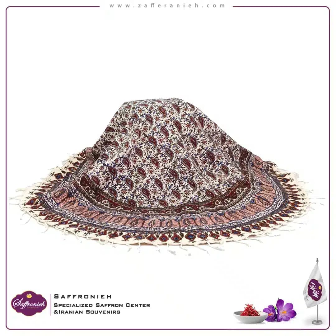 رومیزی قلمکار سنتی گرد – طرح FG23