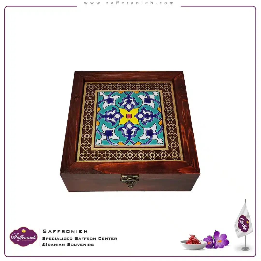 جعبه چوبی کاشی سنتی مدل دردشت 20*20 — تصویر ۶