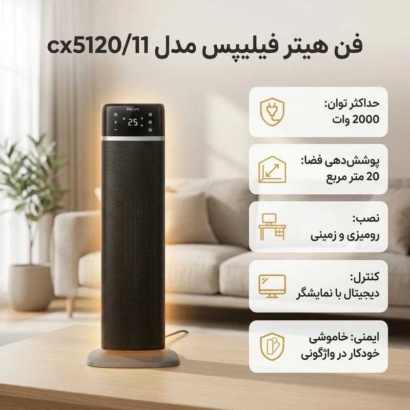 فن هیتر فیلیپس مدل cx5120/11 — تصویر ۱۰