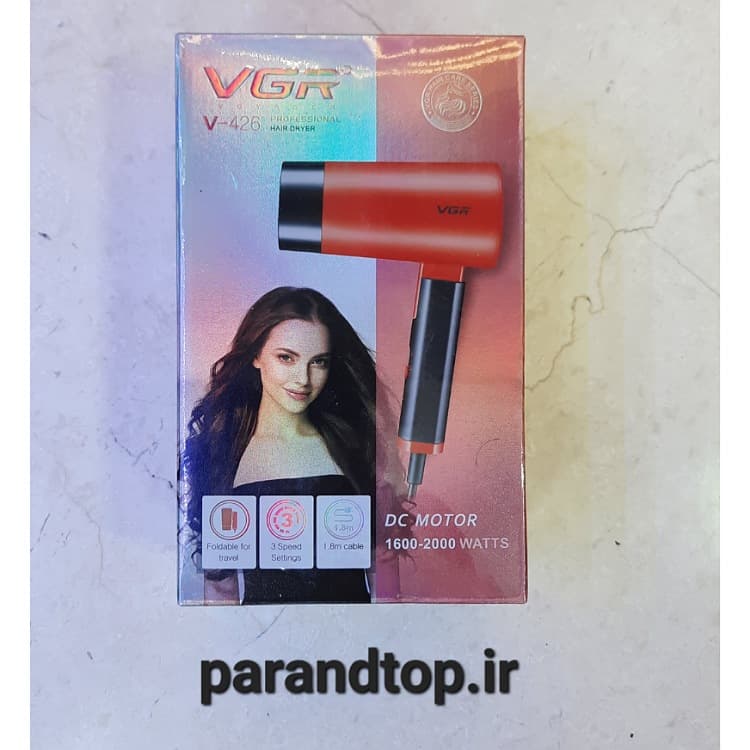 سشوار مسافرتی وی جی آر VGR V-426 اورجینال — تصویر ۲