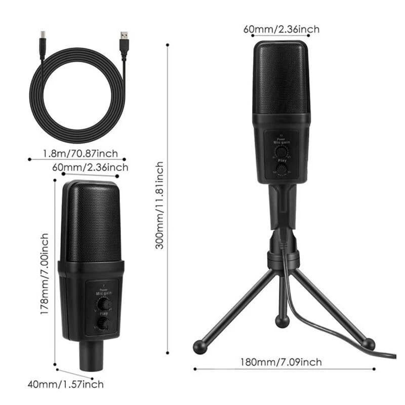 میکروفون رومیزی کندانسور Yanmai SF-970 — تصویر ۱۲
