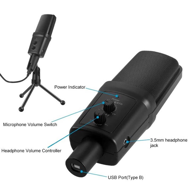 میکروفون رومیزی کندانسور Yanmai SF-970 — تصویر ۶